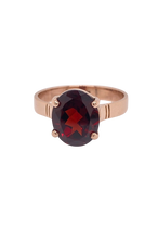 Load image into Gallery viewer, 9ct Rose Gold Garnet Ring. GA-433
