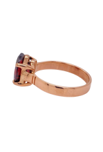 Load image into Gallery viewer, 9ct Rose Gold Garnet Ring. GA-433
