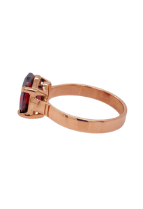 9ct Rose Gold Garnet Ring. GA-433