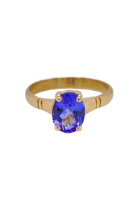 9ct Yellow Gold Tanzanite Ring. GA-430