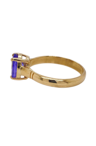9ct Yellow Gold Tanzanite Ring. GA-430