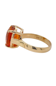 9ct Yellow Gold Citrine Heart Ring. GA-429