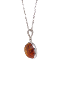 Sterling Silver Baltic Amber Pendant. GA-437