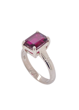 Load image into Gallery viewer, Sterling Silver Rhodolite Garnet Ring. GA-454
