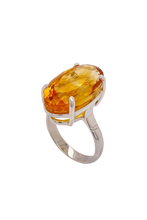 Load image into Gallery viewer, Sterling Silver Citrine Ring. GA-445

