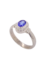 Load image into Gallery viewer, Sterling Silver Tanzanite Ring. GA-452
