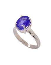 Load image into Gallery viewer, Sterling Silver Tanzanite Ring. GA-453
