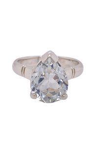 Sterling Silver White Topaz Ring. GA-444
