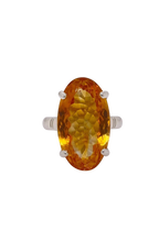Load image into Gallery viewer, Sterling Silver Citrine Ring. GA-445
