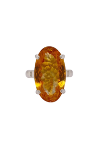 Sterling Silver Citrine Ring. GA-445