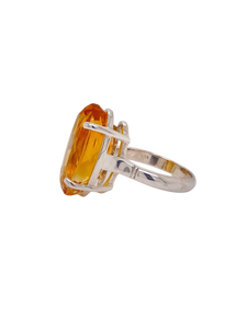 Sterling Silver Citrine Ring. GA-445