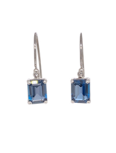 Load image into Gallery viewer, Sterling Silver London Blue Topaz Earrings. GA-461
