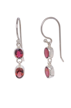 Load image into Gallery viewer, Sterling Silver Pink Tourmaline Earrings. GA-443
