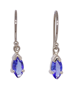 Load image into Gallery viewer, Sterling Silver Tanzanite Earrings. GA-451
