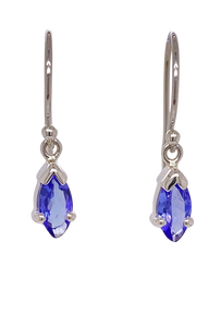 Sterling Silver Tanzanite Earrings. GA-451
