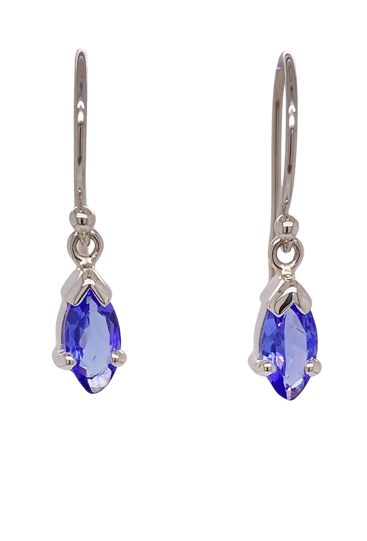 Sterling Silver Tanzanite Earrings. GA-451
