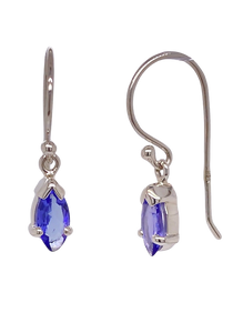 Sterling Silver Tanzanite Earrings. GA-451