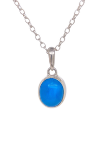 Sterling Silver Turquoise Pendant. GA-441