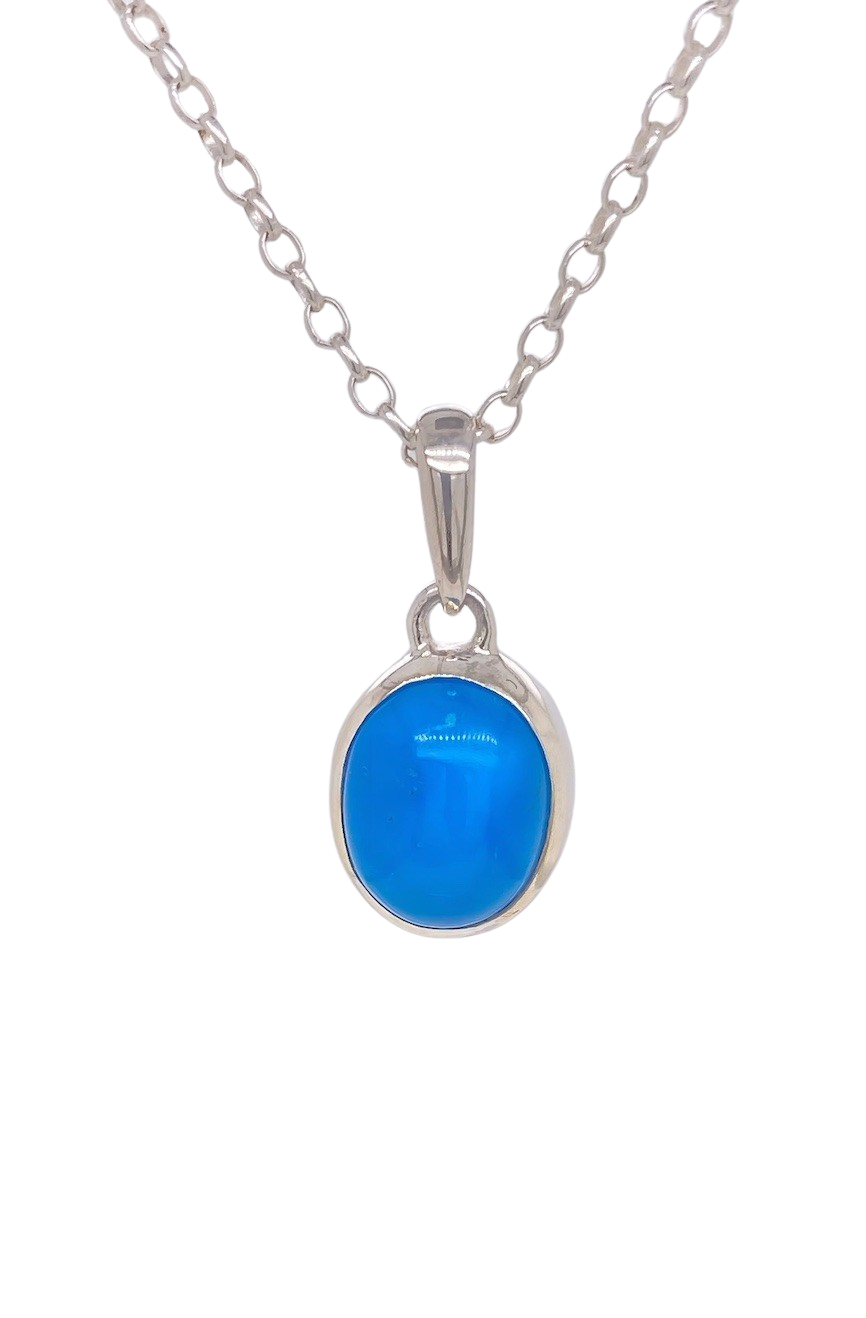 Sterling Silver Turquoise Pendant. GA-441