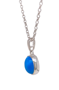 Sterling Silver Turquoise Pendant. GA-441