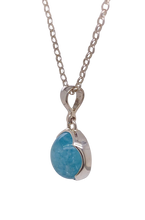 Load image into Gallery viewer, Sterling Silver Aquamarine Pendant. GA-442
