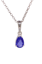 Load image into Gallery viewer, Sterling Silver Tanzanite Pendant. GA-450
