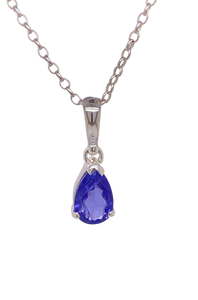 Sterling Silver Tanzanite Pendant. GA-450