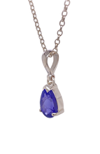 Load image into Gallery viewer, Sterling Silver Tanzanite Pendant. GA-450
