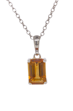 Load image into Gallery viewer, Sterling Silver Citrine Pendant. GA-446
