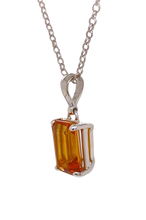 Load image into Gallery viewer, Sterling Silver Citrine Pendant. GA-446
