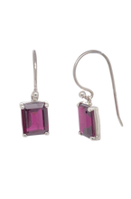 Load image into Gallery viewer, Sterling Silver Rhodolite Garnet Earrings. GA-465
