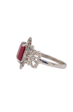 Load image into Gallery viewer, Sterling Silver Garnet Renee Ring. J16SG
