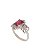 Load image into Gallery viewer, Sterling Silver Garnet Renee Ring. J16SG
