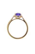 Load image into Gallery viewer, 9ct Yellow Gold Tanzanite and Diamond Ring. MM713
