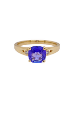 Load image into Gallery viewer, 9ct Yellow Gold Tanzanite and Diamond Ring. MM662
