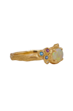 Load image into Gallery viewer, 9ct Yellow Gold Opal and Multi Gemstone Ring. MMS10174C
