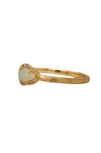 9ct Yellow Gold Opal and Diamond Ring. MMS10175B