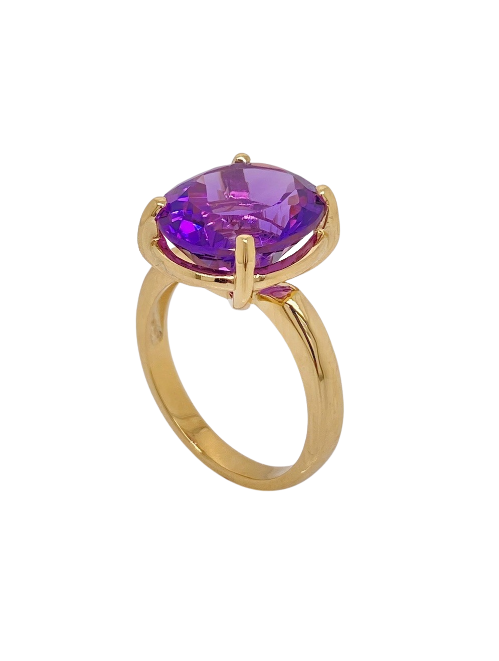 9ct Yellow Gold Amethyst Ring. MM739AM