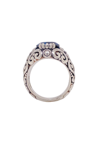 Sterling Silver London Blue Topaz Ring. HIM23