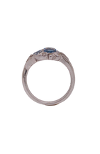 Load image into Gallery viewer, Sterling Silver Blue Topaz Ring. HIM115
