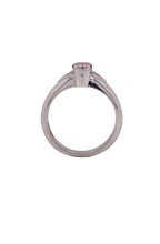 Load image into Gallery viewer, Sterling Silver Pink Tourmaline and Cubic Zirconia Ring. HIM105
