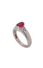 Load image into Gallery viewer, Sterling Silver Pink Tourmaline and Cubic Zirconia Ring. HIM105
