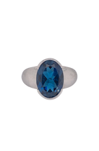 Load image into Gallery viewer, Sterling Silver London Blue Topaz Ring. HIM71
