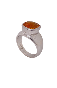 Sterling Silver Citrine Ring. HIM90