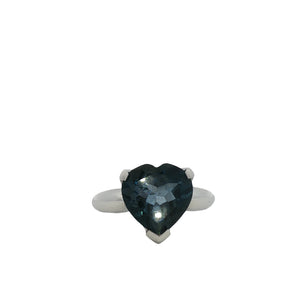 Sterling Silver London Blue Topaz Ring. HIM80
