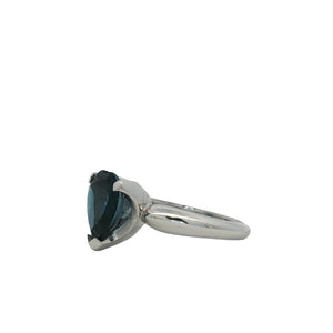 Sterling Silver London Blue Topaz Ring. HIM80
