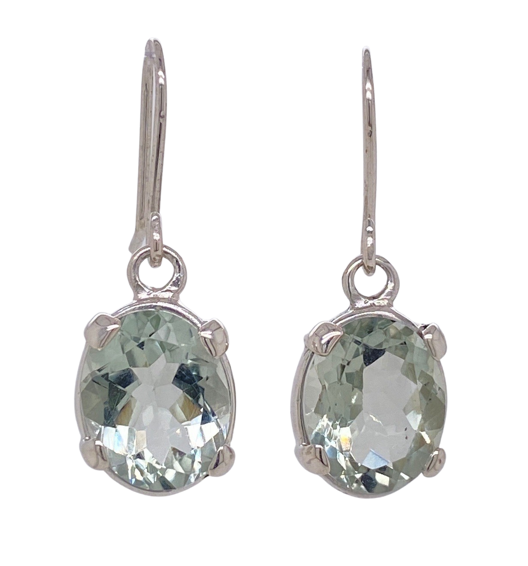 Prasiolite earrings deals