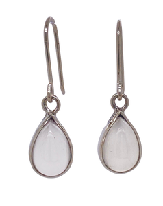 Sterling Silver Moonstone Earrings. J199