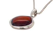 Load image into Gallery viewer, Sterling Silver Amber Pendant. HEN49
