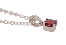 Load image into Gallery viewer, Sterling Silver Garnet Pendant. KH19
